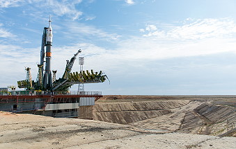 Soyuz TMA-17M on the launch pad