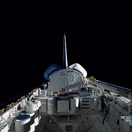 STS-41B im Orbit