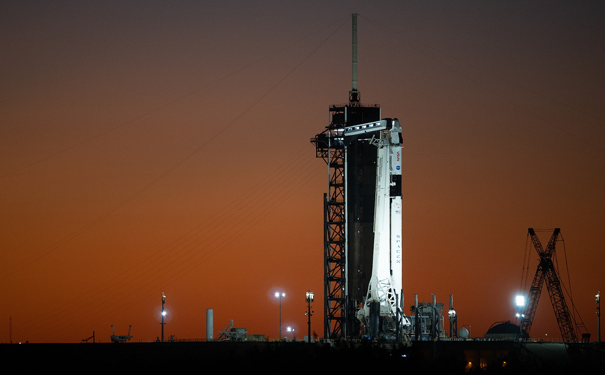 SpaceX Crew-5 on the launch pad