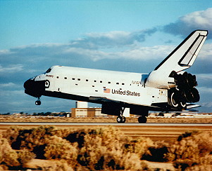 STS-31 landing