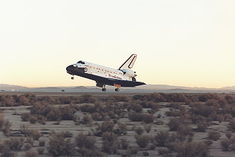 STS-41 landing