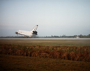 STS-41B landing