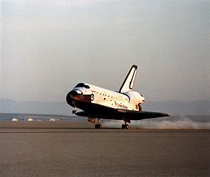 STS-41C landing