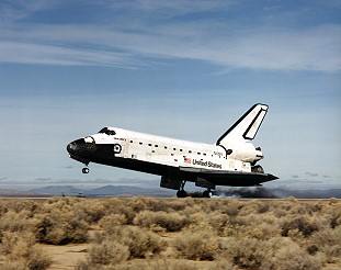 STS-53 landing