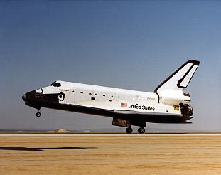 STS-6 landing