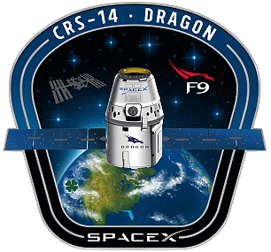 Patch Dragon SpX-14 (SpaceX-Version)