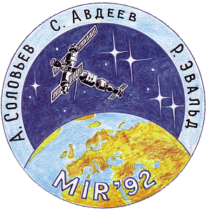 Patch Soyuz TM-14 backup (original artwork)