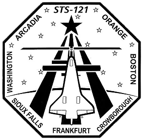 Patch STS-121 (with birthplaces)