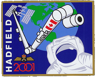 Chris Hadfield STS-100 patch