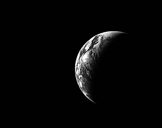 Earth seen from Artemis II after translunar injection burn