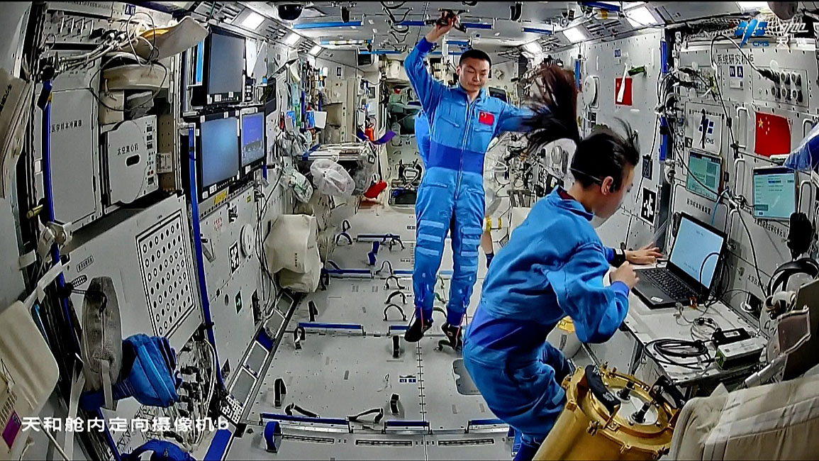 Leben an Bord von Tiangong