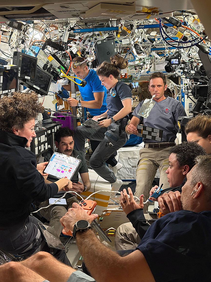 life onboard ISS