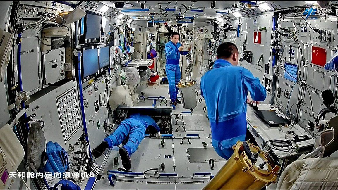 Leben an Bord von Tiangong