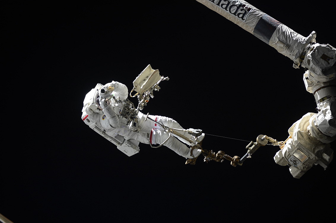 EVA Luca Parmitano on November 15, 2019