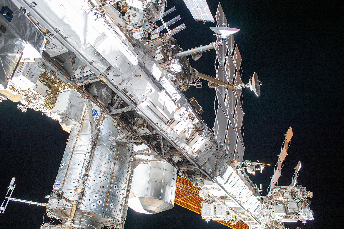 ISS taken by Luca Parmitano during his spacewalk
