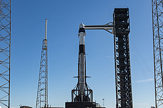 SpaceX Crew-13 on the launch pad