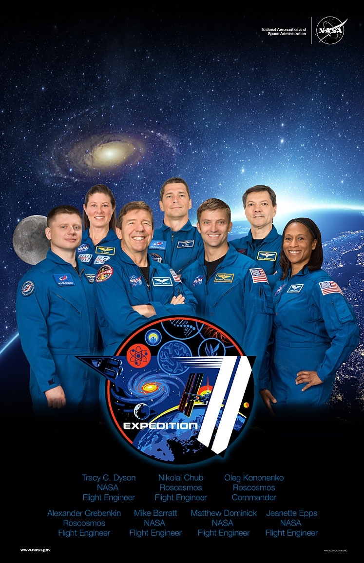 ISS-71 crew poster