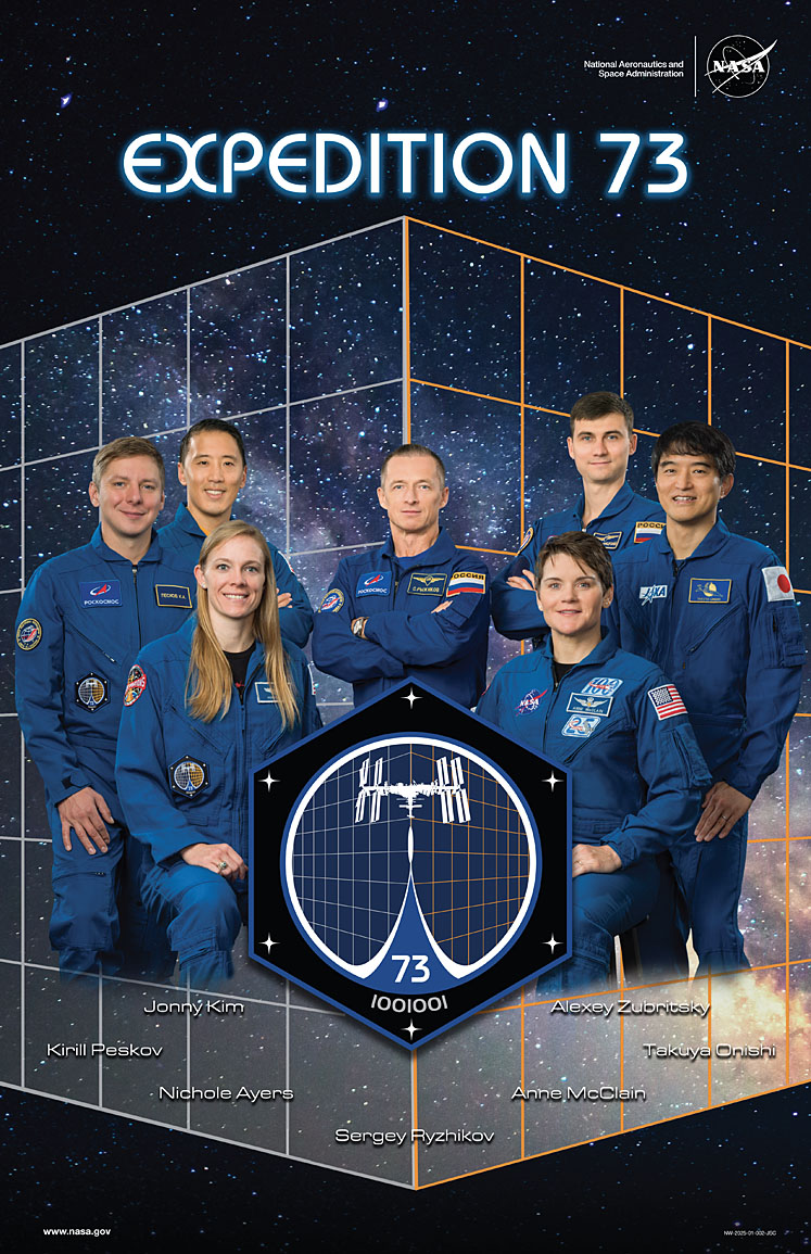 ISS-73 crew poster