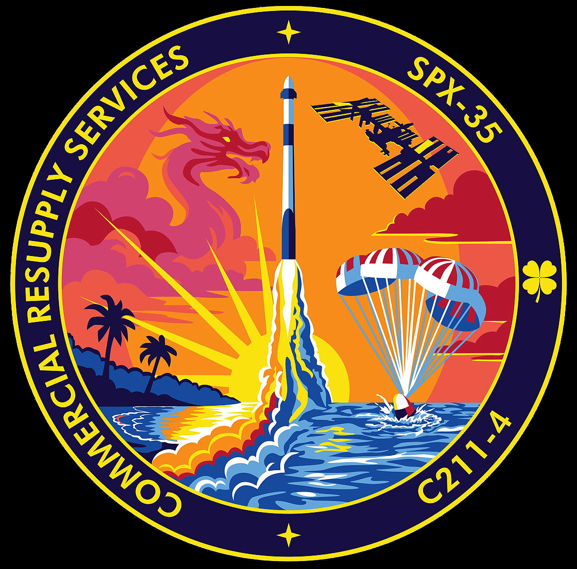 Patch Dragon SpX-35 (NASA)